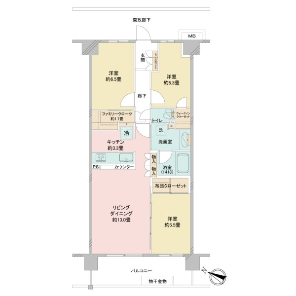 ブランシエラ浦和駒場 間取図