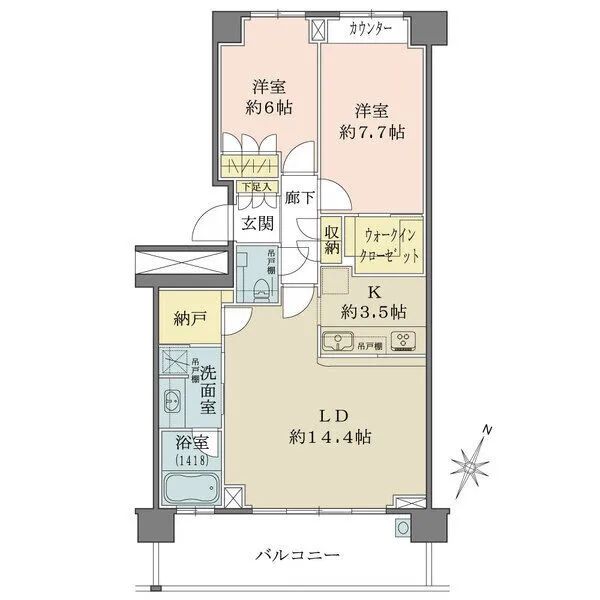 パークハウス　ザ　ガーデン 間取図