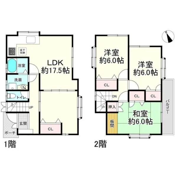 西宮市下大市東町 間取図