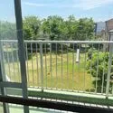 鶴見スカイハイツ バルコニー側からは公園の緑を望みます