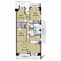 ハイホーム八千代緑が丘 専有面積８０．４０m2の３LDKタイプ