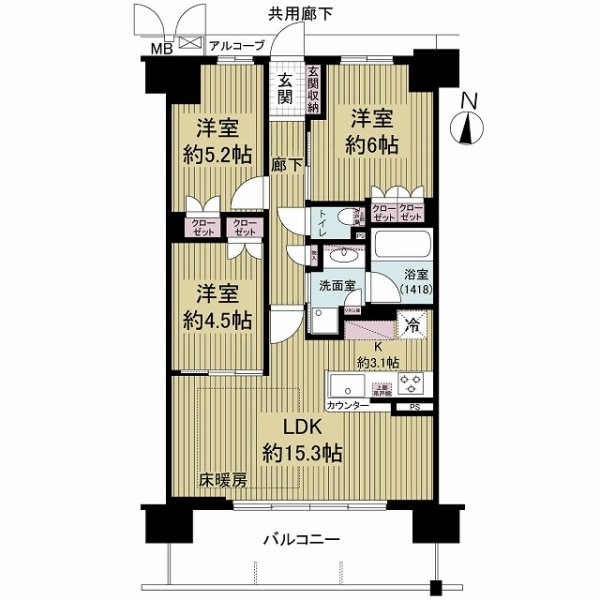 リベール布施三ノ瀬公園 間取図