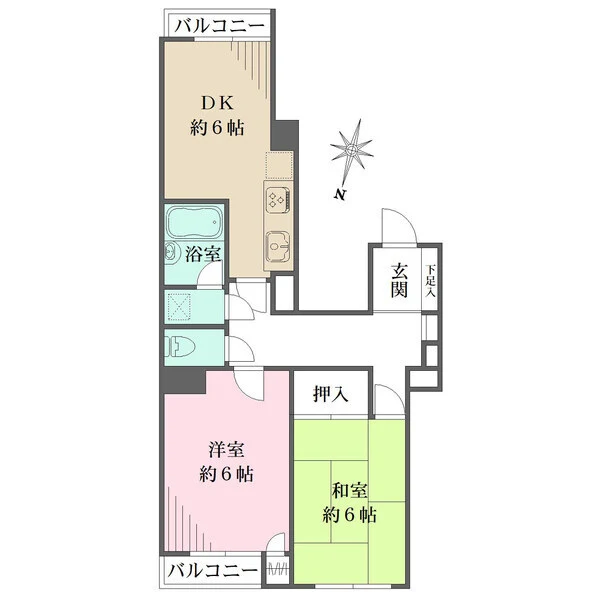グリーンカゴマチ 間取図