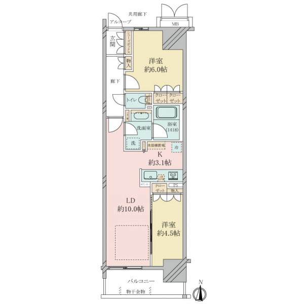 プレミスト針中野駅前 間取図