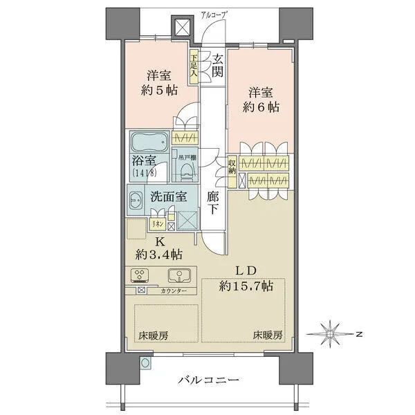 ザ・パークハウス谷町五丁目 間取図