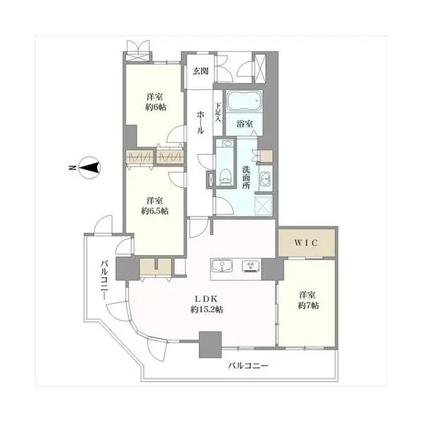 メゾンドール都島サンライトタワー 間取図