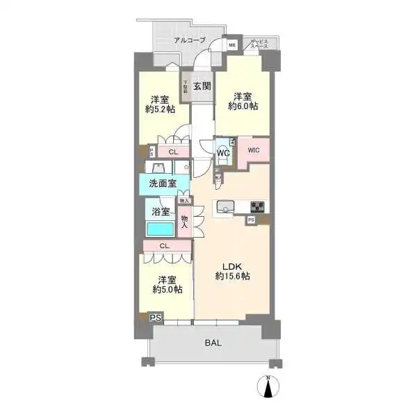 プラウド西宮北口 間取図
