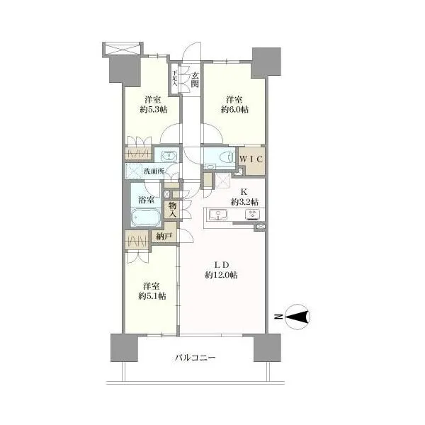 クラッシィハウス湘南藤沢 間取図