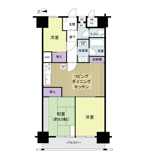コーシン王子マンション 間取図
