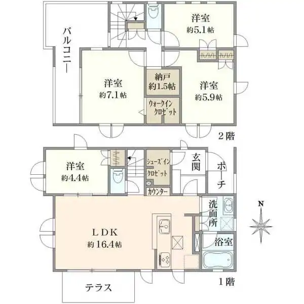 横浜市瀬谷区三ツ境 間取図