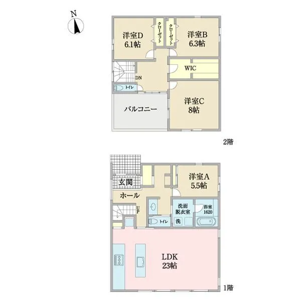 東大和市新堀3丁目 間取図