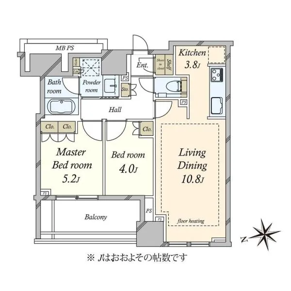 クラッシィタワー新宿御苑 間取図