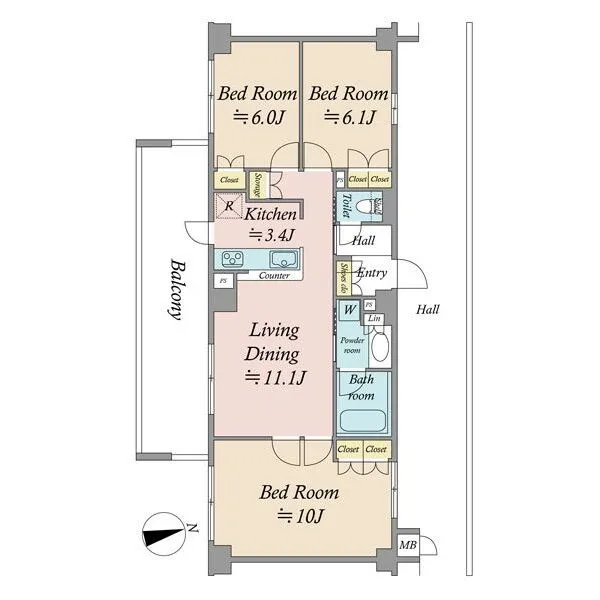 プレシス南砂 間取図
