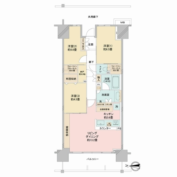 パークホームズ八王子 間取図