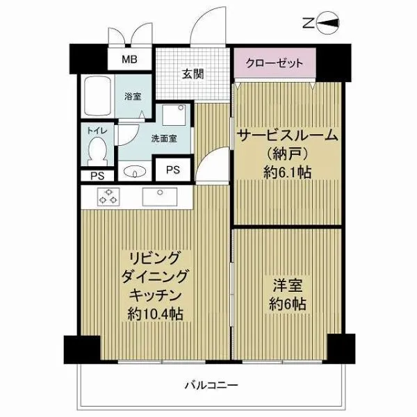 南堀江第二スカイハイツ 分譲駐車場付きのお部屋です