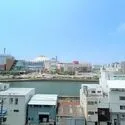 南堀江第二スカイハイツ 7階西向きバルコニーからの眺望です