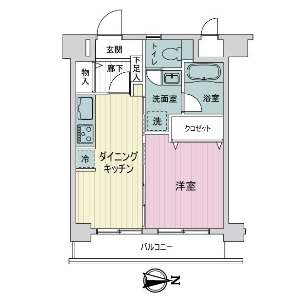 ライオンズマンション大島 間取図