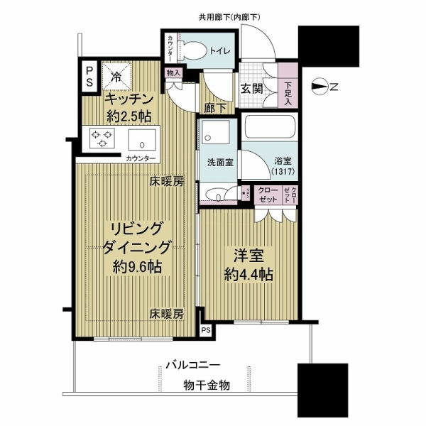 シティタワー大阪本町 間取図