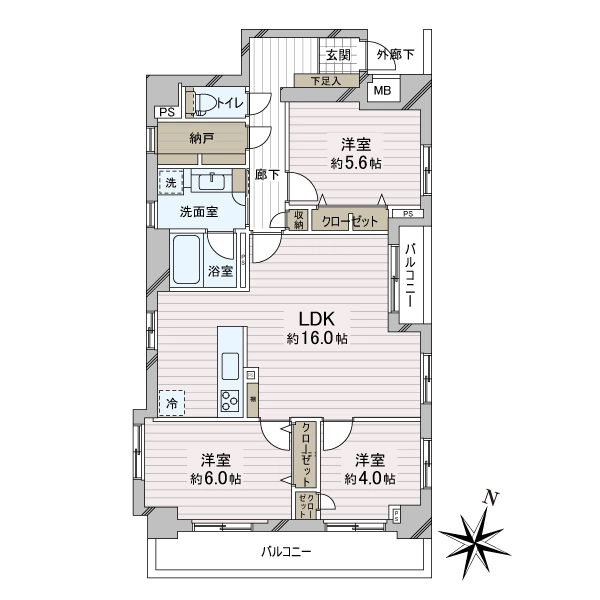 セザール南小岩 間取図