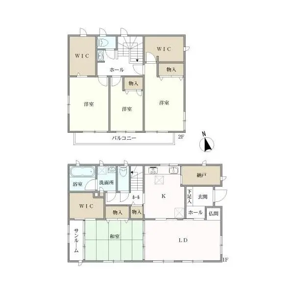 厚木市愛甲西1丁目 間取図