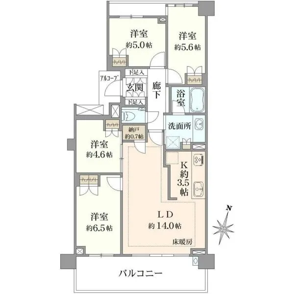 プラウドシティ阿佐ヶ谷セントラル 間取図