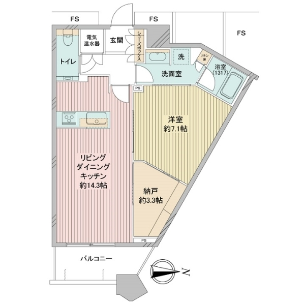 勝どきザ・タワー 間取図