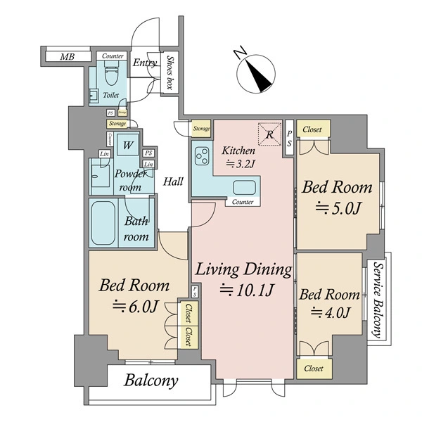 シティハウス東京八重洲通り 間取図