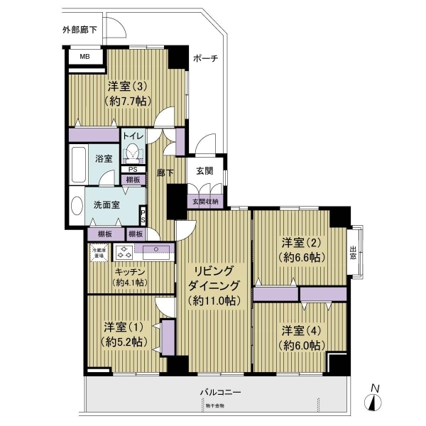 コスモ船橋 間取図