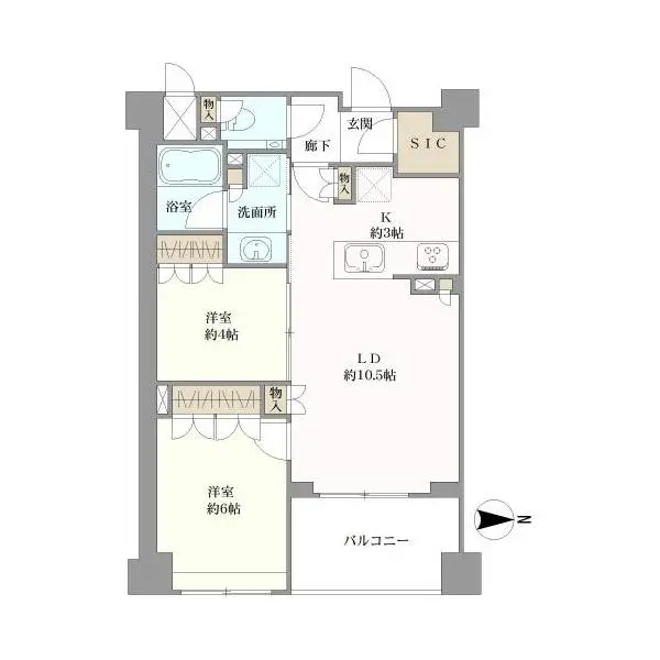 ジオ新宿百人町 間取図