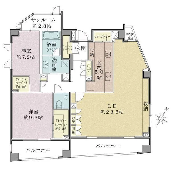 パーク・ノヴァ白金ヒルトップレジデンス 間取図(平面図)