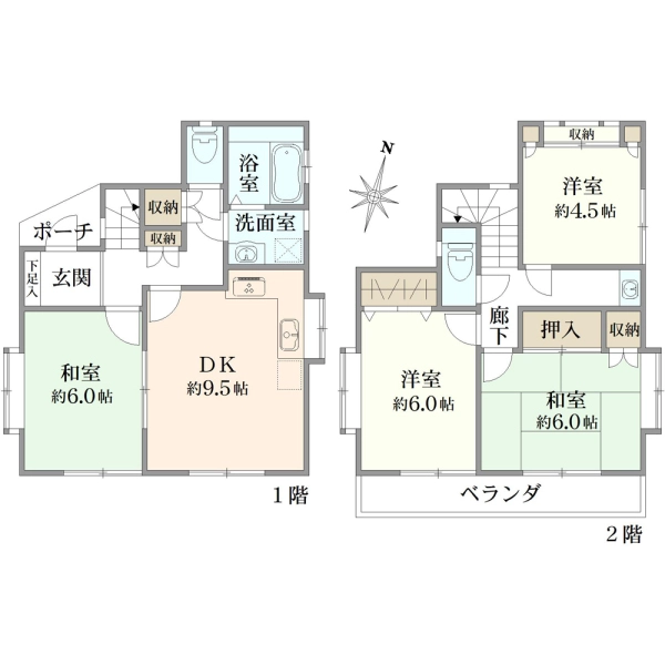 東久留米市氷川台１丁目 間取図