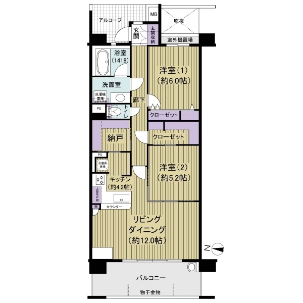 船橋夏見パーク・ホームズ 間取図