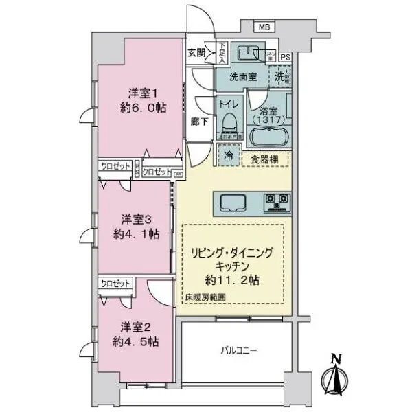 セイガステージ浅草ＴＨＥ　ＲＥＳＩＤＥＮＣＥ 間取図