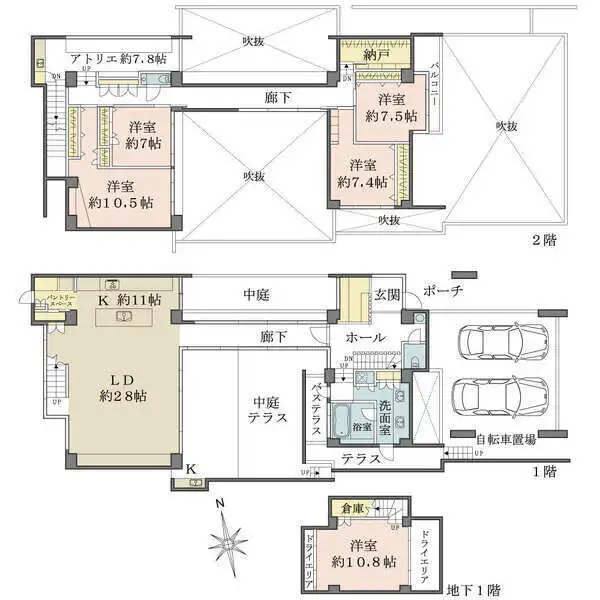 名古屋市瑞穂区松栄町１丁目 間取図