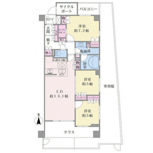 ウィルローズ元住吉 間取図