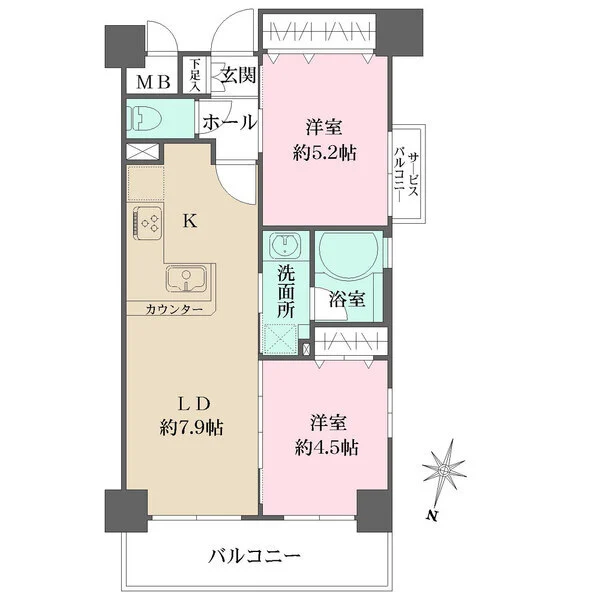 ベルジェンド武蔵中原 間取図