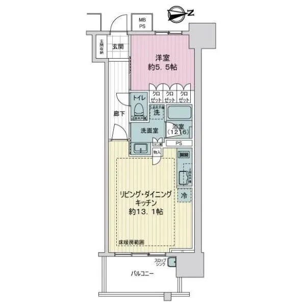 ザ・グランアルト栄 間取図