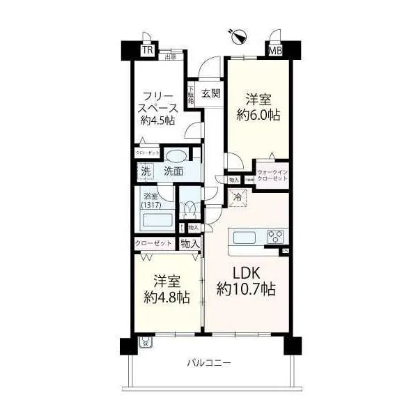 ロイヤル西宮セレーノ 間取図