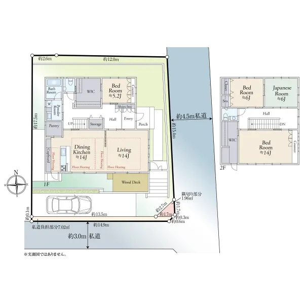 京都市東山区粟田口三条坊町 間取図