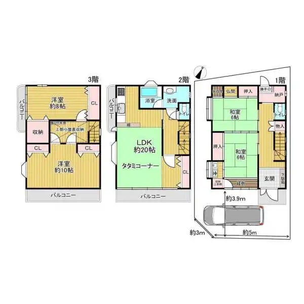 八尾市佐堂町２丁目 間取図