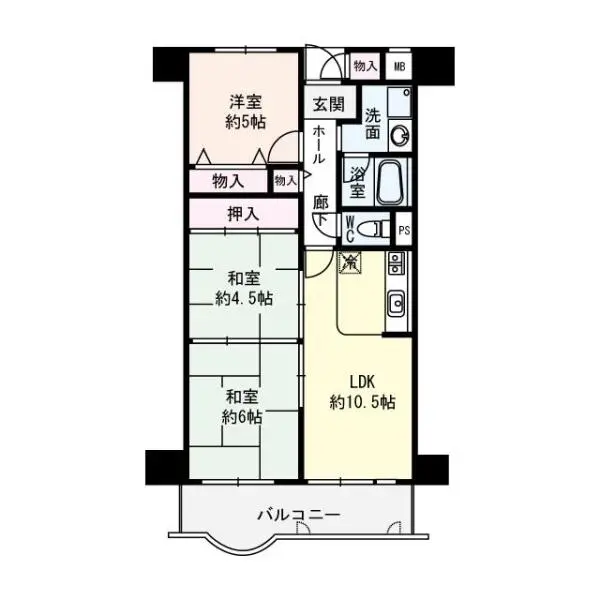 朝日プラザ長堀西 間取図