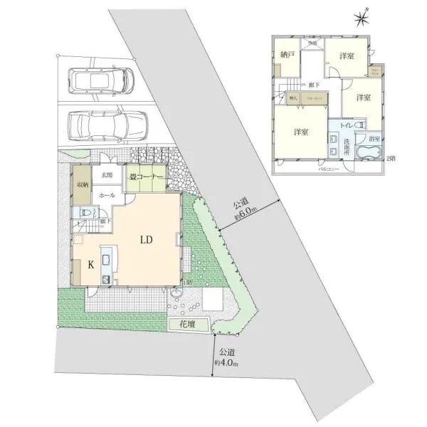 調布市西つつじケ丘２丁目 間取図