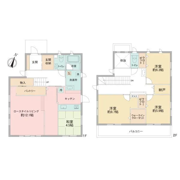 八王子市堀之内 間取図