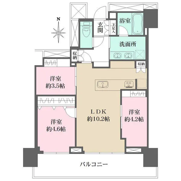 ザ・パークハウス晴海タワーズクロノレジデンス 間取図