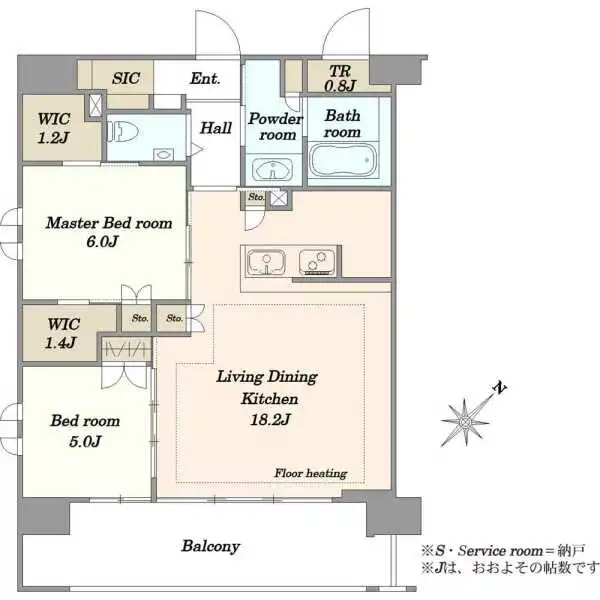 デュオセーヌさいたまサウス 間取図