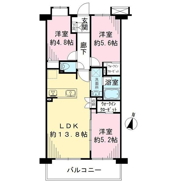 クレストコート碑文谷 間取図