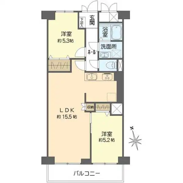 天王寺スカイハイツ 間取図