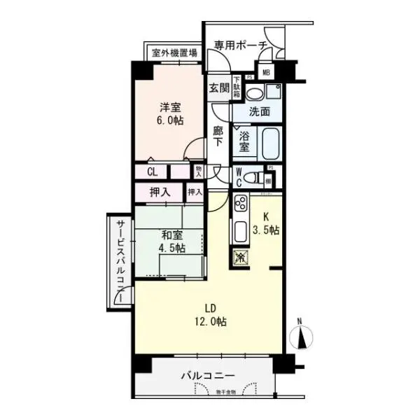 グローバル向日町 間取図