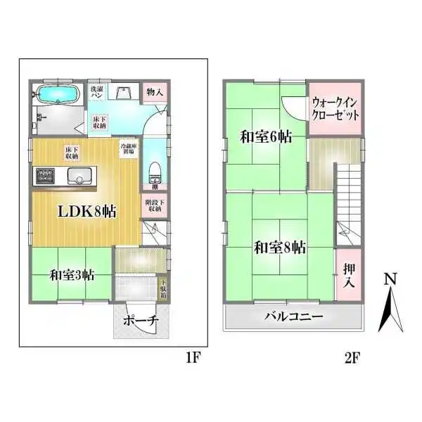 八尾市松山町１丁目 間取図