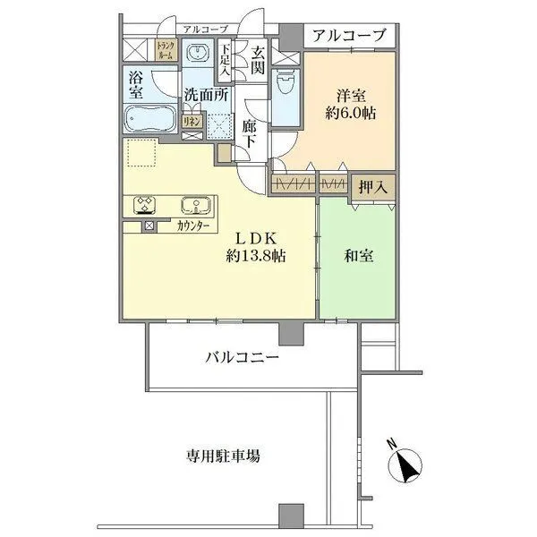 プレサンスグラン甲子園五番町 間取図